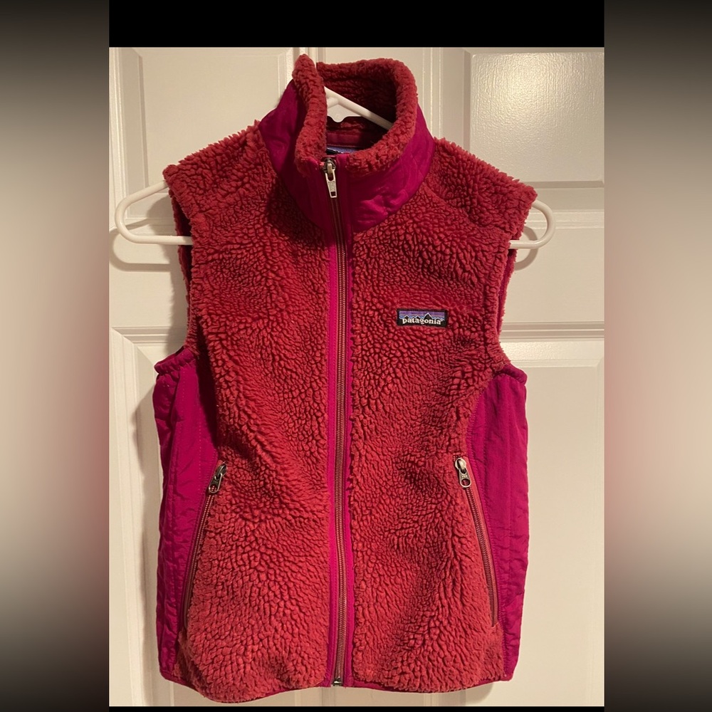 Women’s size small Patagonia retro x vest, pink